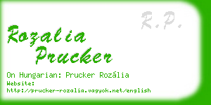 rozalia prucker business card